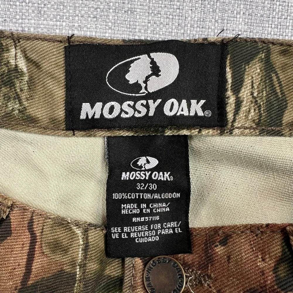Mossy Oak Break-Up Camo 5 Pocket Jeans Men 32x30 Cotton Hunting NEW Lightweight‎